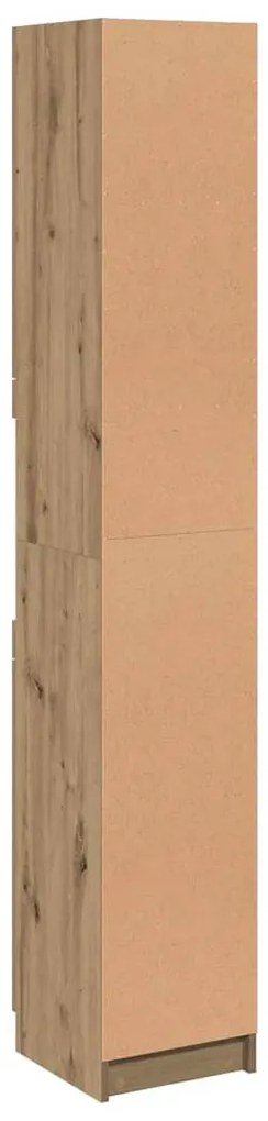 vidaXL Ντουλάπι μπάνιου Artisan Oak 32x34x188,5 cm Κατασκευασμένο ξύλο