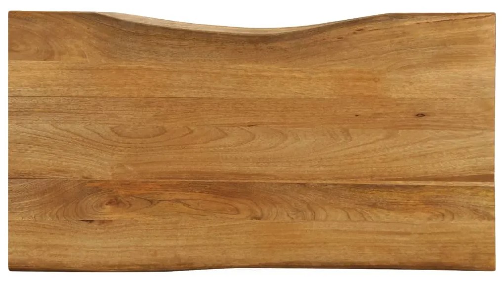 vidaXL Επιφάνεια Τραπεζιού 100x60x2,5 εκ. Live Edge Μασίφ Ξύλο Μάνγκο