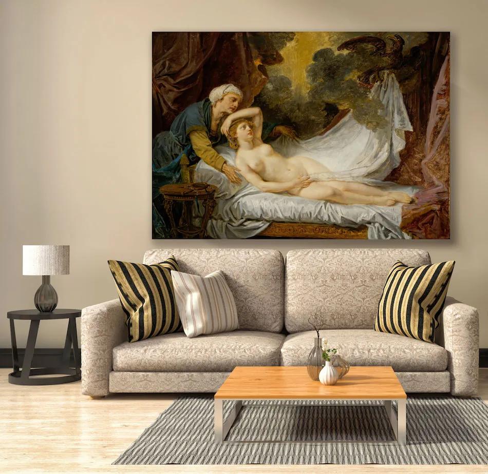 Αναγεννησιακός πίνακας σε καμβά με γυναίκα KNV828 65cm x 95cm