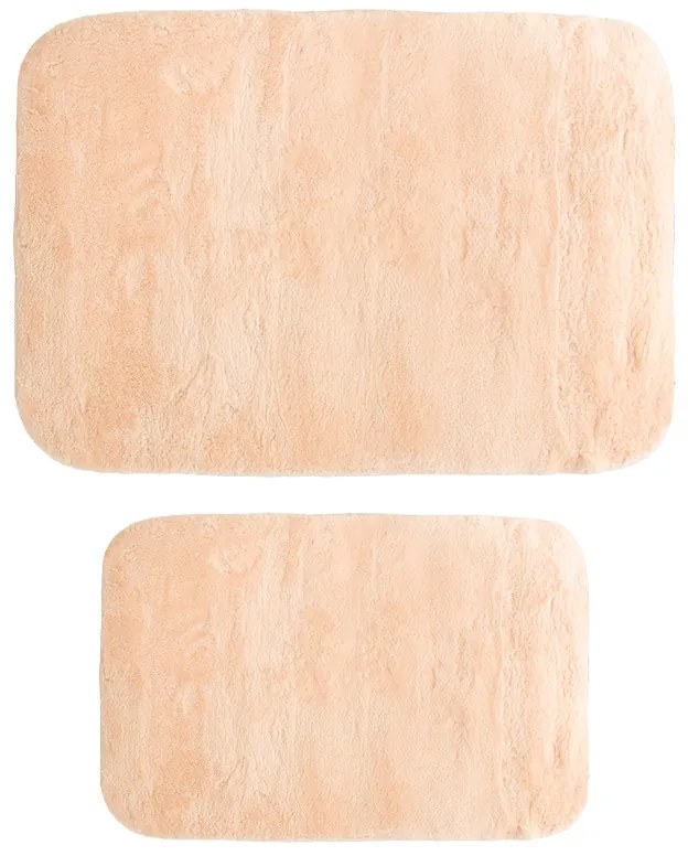 Πατάκι μπάνιου PWC-0055 σετ 2τμχ microfiber ροζ 90x60εκ Υλικό: 100% MICROFIBER 188-000030