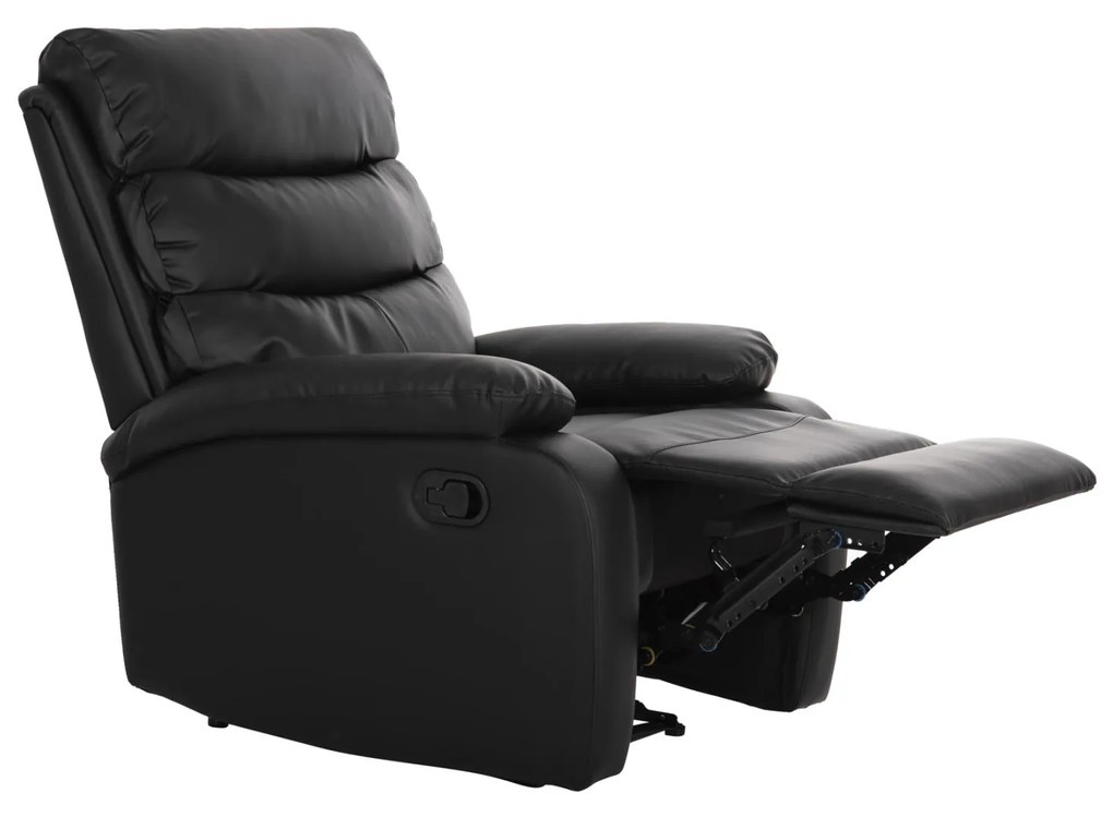 Πολυθρόνα YASUMU RELAX C9783.11 Μαύρο PU 80x93x100Υεκ. 80x93x100 εκ.