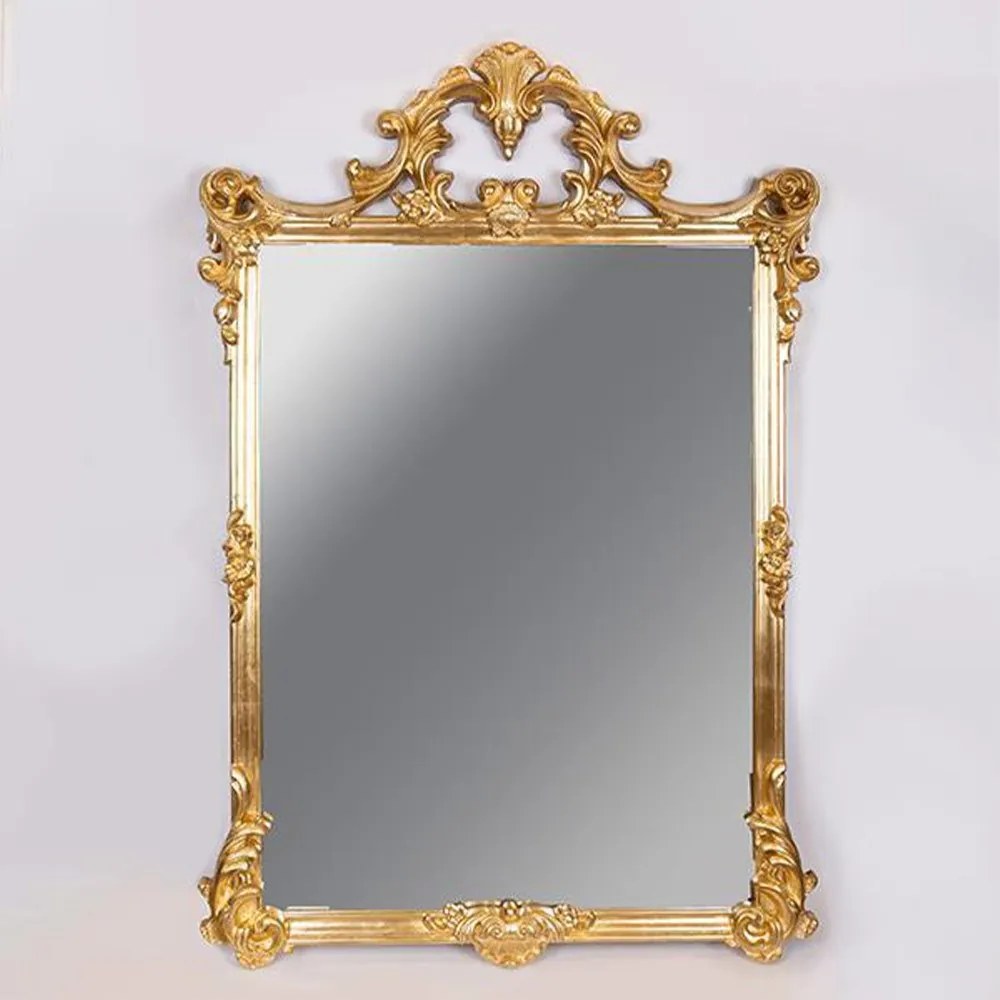 Καθρέπτης Τοίχου 751-12021 98x148cm Gold Estheti Home Polyresin