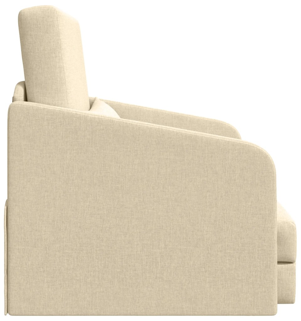 vidaXL Καναπές-κρεβάτι 2 σε 1 Κρεμ 65x80x83 cm Ύφασμα