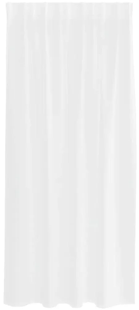 vidaXL Κουρτίνες με κουρτίνες 2 pcs Λευκό 140x175cm Πολυεστέρας