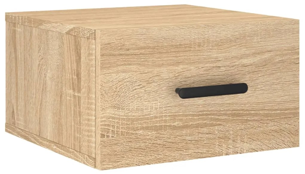vidaXL Κομοδίνα Επιτοίχια Sonoma Δρυς 35 x 35 x 20 εκ.