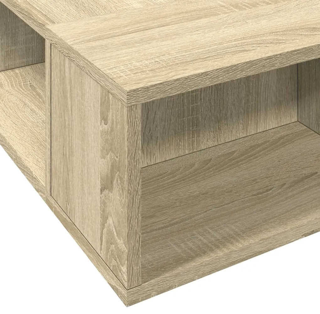 vidaXL Πλαίσιο Κρεβατιού Sonoma Δρυς 140x200 εκ. Επεξεργασμένο Ξύλο