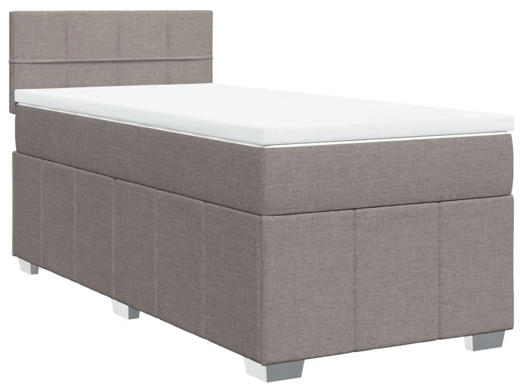 ΚΡΕΒΑΤΙ BOXSPRING ΜΕ ΣΤΡΩΜΑ TAUPE 80X200 ΕΚ. ΥΦΑΣΜΑΤΙΝΟ 3289199