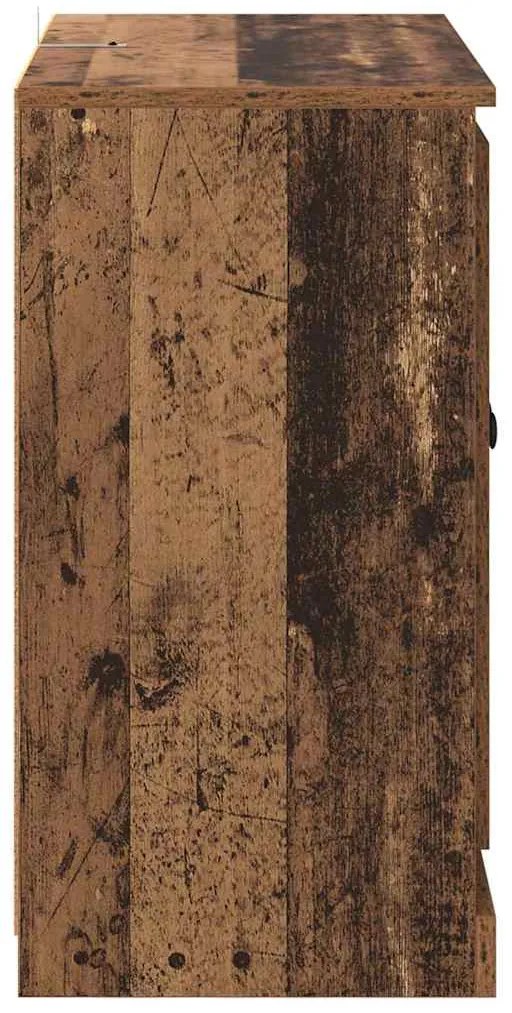 vidaXL Πλαϊνό γραφείο Παλιό Ξύλο 70 x 35,5 x 67,5 εκ.