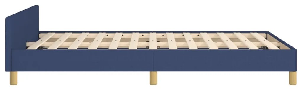 vidaXL Πλαίσιο κρεβατιού χωρίς στρώμα μπλε 120x200cm ύφασμα