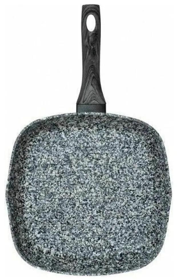 Τηγάνι Γκριλιέρα Granite 70.030.29 28cm Black Cryspo Trio 28cm Αλουμίνιο