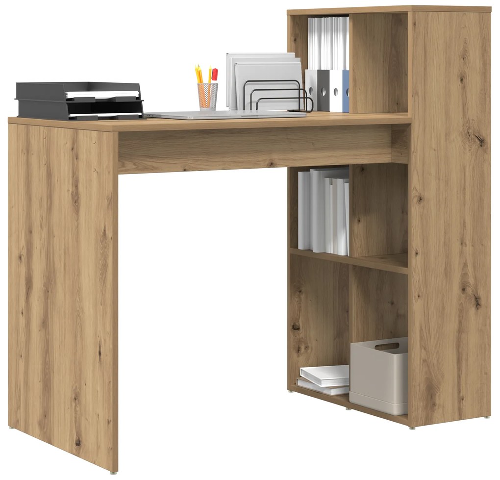 vidaXL Γραφείο Συγγραφής Artisan Oak Μοριοσανίδα Μεσαίο