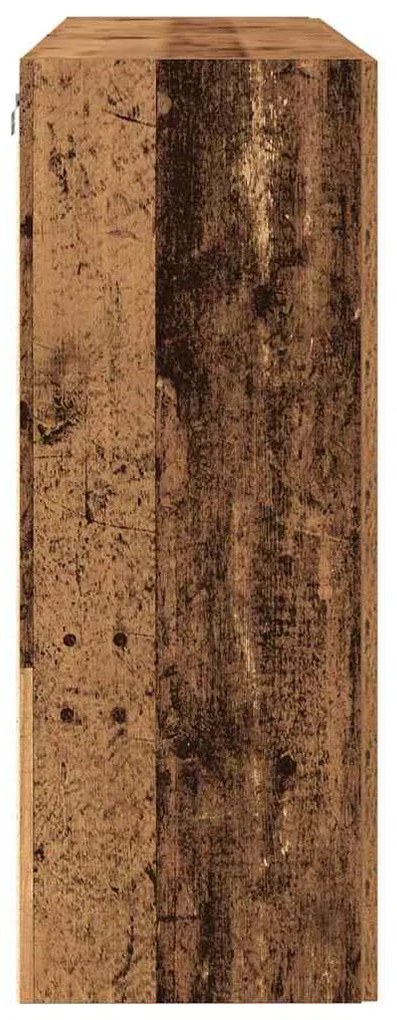 vidaXL Ντουλάπια Τοίχου 2 pcs Παλιό Ξύλο 69,5 x 34 x 90 εκ.