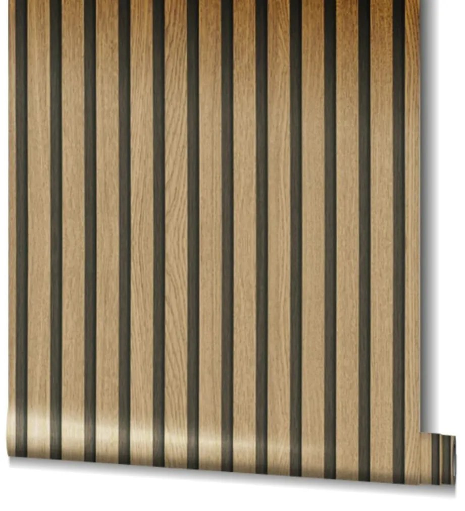 NOORDWAND ΤΑΠΕΤΣΑΡΙΑ BOTANICA WOODEN SLATS ΚΑΦΕ ΚΑΙ ΔΡΥΣ 444831