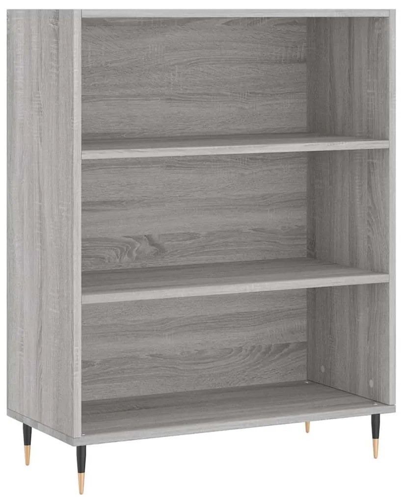 vidaXL Ντουλάπι Γκρι Sonoma 69,5 x 34 x 180 εκ. Επεξεργασμένο Ξύλο