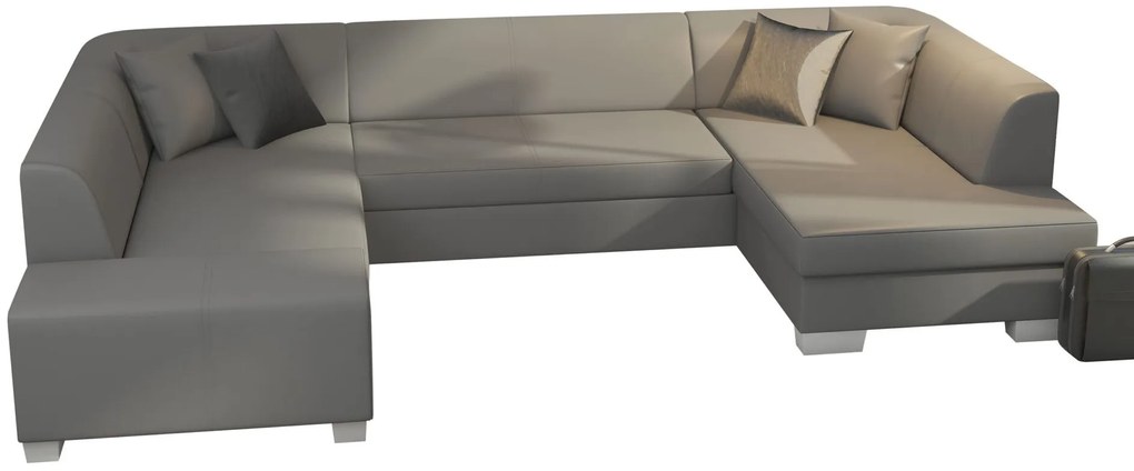 Γωνιακός καναπές Cuba-Δεξιά-Γκρι - 322.00Χ204.00Χ72.00cm