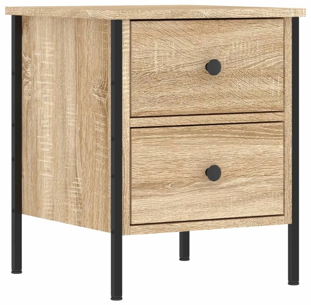 vidaXL Κομοδίνο Sonoma Δρυς 40 x 42 x 50 εκ. από Επεξεργασμένο Ξύλο