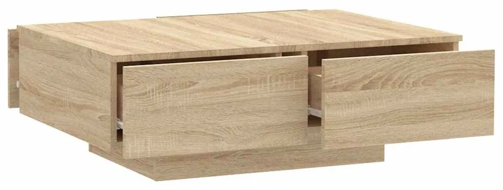 vidaXL Τραπεζάκι Σαλονιού Sonoma Δρυς 90 x 60 x 31 εκ. από Επεξ. Ξύλο
