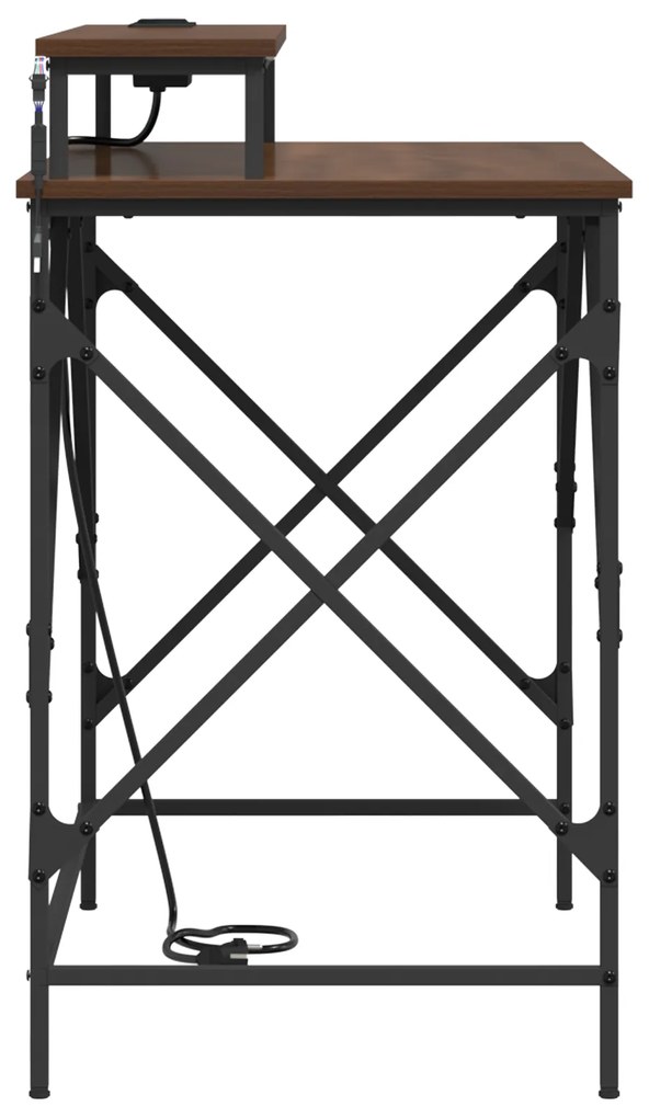 vidaXL Γραφείο Καφέ δρυς 100 x 50 x 86.5 εκ Επεξεργασμένο ξύλο