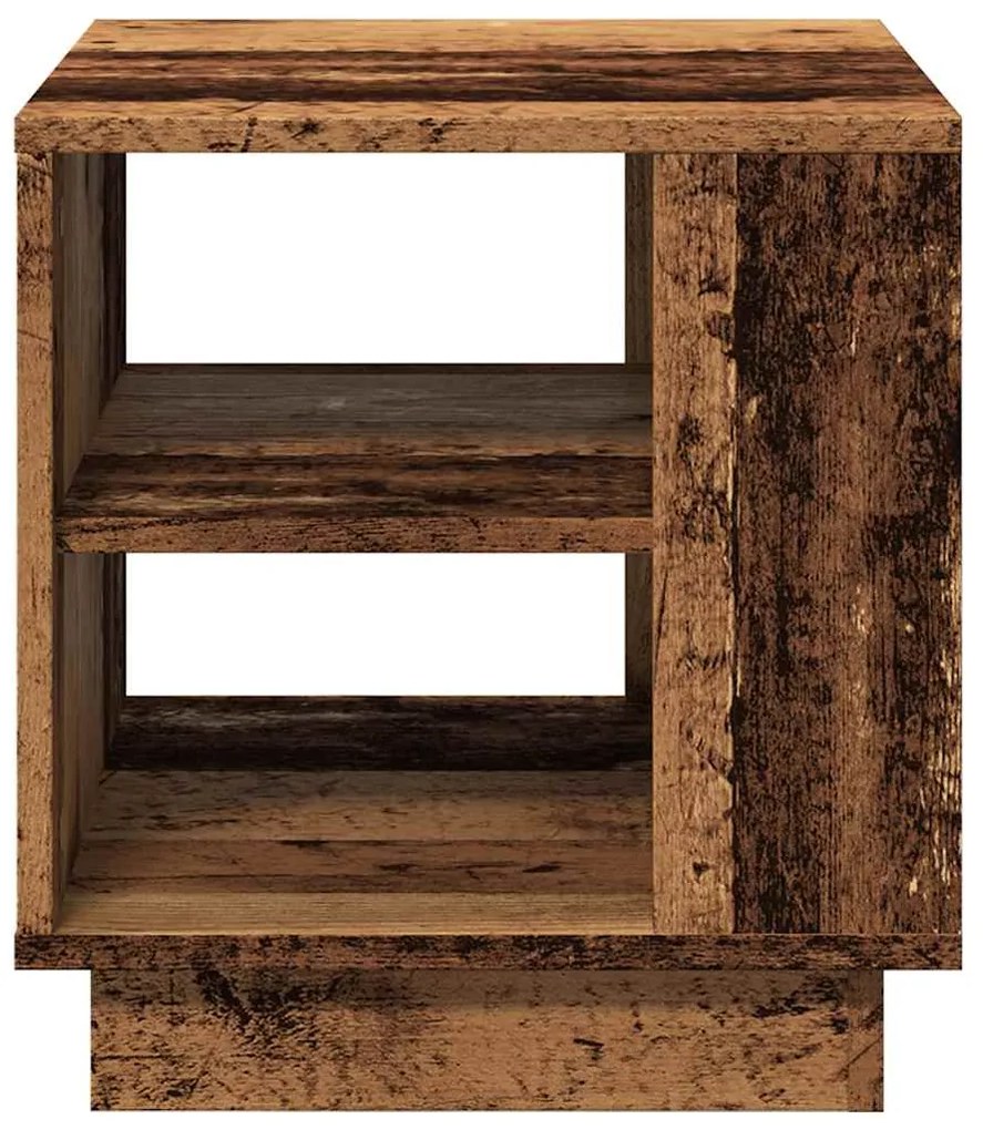 Τραπεζάκι σαλονιού Παλιό ξύλο 40x40x43 cm Κατασκευασμένο ξύλο - Καφέ