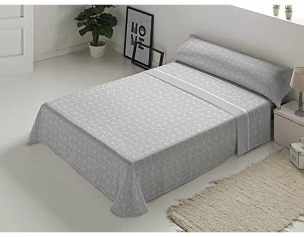 Σετ σεντονια D'Or ANKARA Γκρι Kρεβάτι 90 εκ Franela