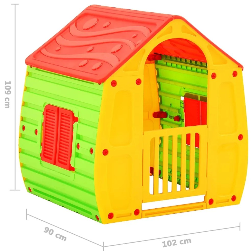 vidaXL Παιδικό Σπιτάκι 102 x 90 x 109 εκ.