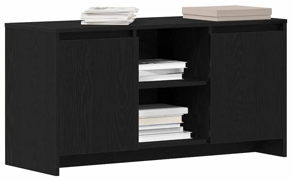 vidaXL Βάση TV Μαύρο 102 x 37.5 x 52.5 εκ Επεξεργασμένο ξύλο
