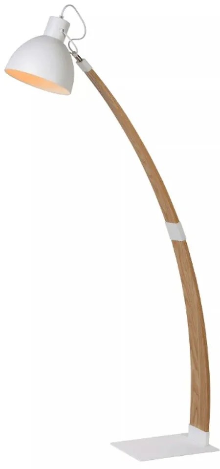 Φωτιστικό Δαπέδου Curf 03713/01/31 32,5x90x143cm 1xE27 60W White-Natural Lucide