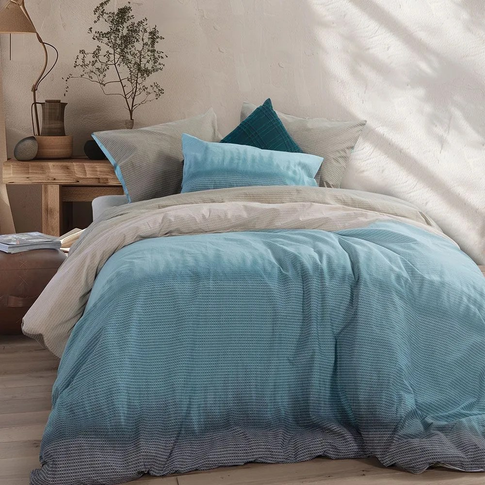 Σεντόνια Honor (Σετ 3τμχ) Petrol Nef-Nef Homeware Μονό 170x270cm 100% Βαμβάκι