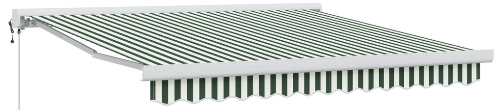 vidaXL Αυτόματη Σκηνή Πράσινη και Λευκή 300 x 250 εκ