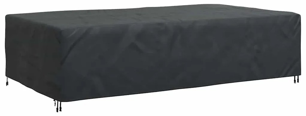 vidaXL Κάλυμμα επίπλων εξωτερικού χώρου Μαύρο 315 x 180 x 74 cm 420D