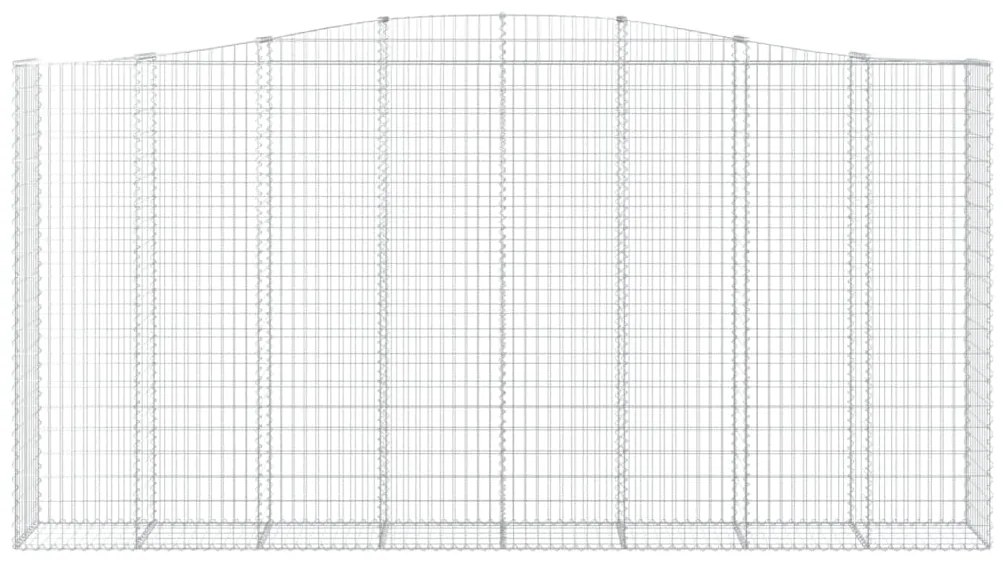 vidaXL Συρματοκιβώτιο Τοξωτό 400x50x200/220εκ. από Γαλβανισμένο Χάλυβα