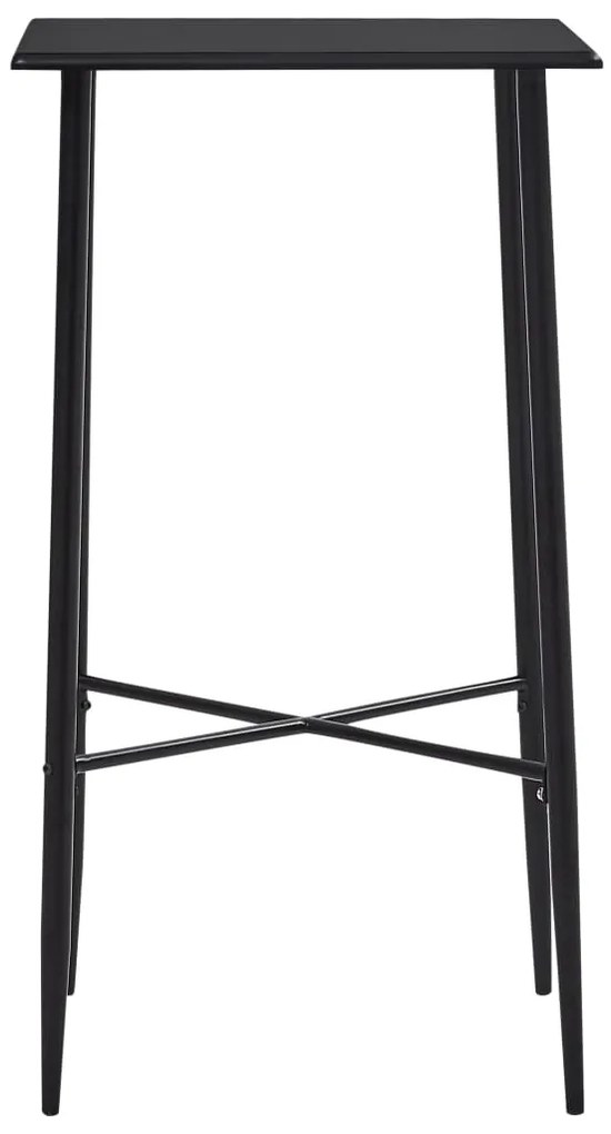 vidaXL Σετ Επίπλων Μπαρ 5 Τεμαχίων Μαύρο Υφασμάτινο