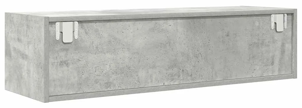 vidaXL Κομμάτι Τηλεόρασης Γκρι Σκυρόδεμα 100x31x25,5 εκ Επεξεργασμένο Ξύλο