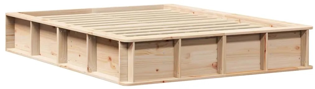 vidaXL Σκελετός Κρεβατιού με αποθήκευση Καφέ 120 x 190 cm ξύλο