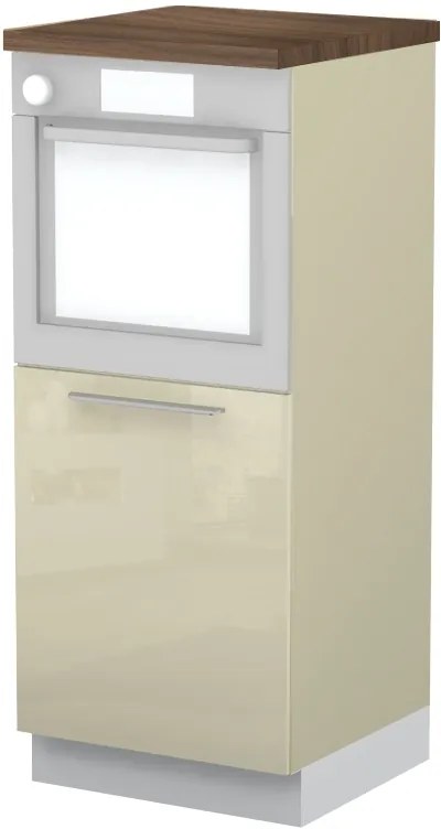 Επιδαπέδιο ντουλάπι φούρνου ψηλό Raval K14-60-1KR-Δρυς - Λευκό γυαλιστερό