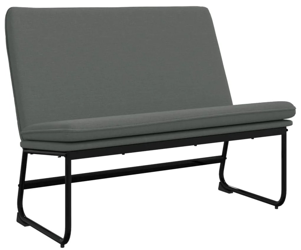 vidaXL Πάγκος Σκούρο Γκρι 100x75x76 εκ. Υφασμάτινος