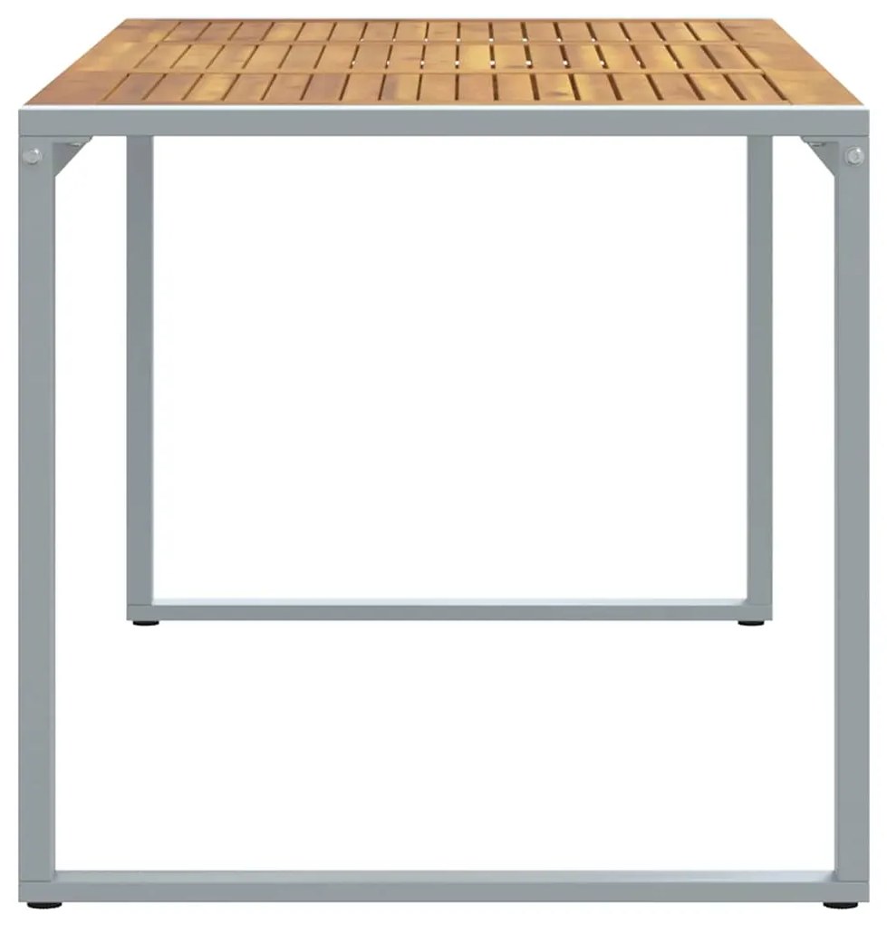 vidaXL Τραπέζι Κήπου για Φαγητό Γκρι 160 x 80 x 75 cm