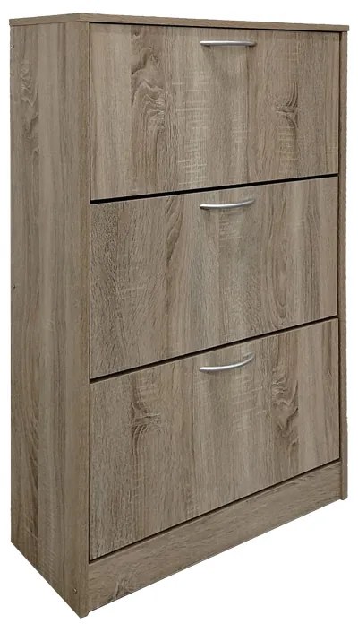 Παπουτσοθήκη Savaz σε sonoma απόχρωση 60x24x114εκ Υλικό: 15mm   Particle Board 383-000022