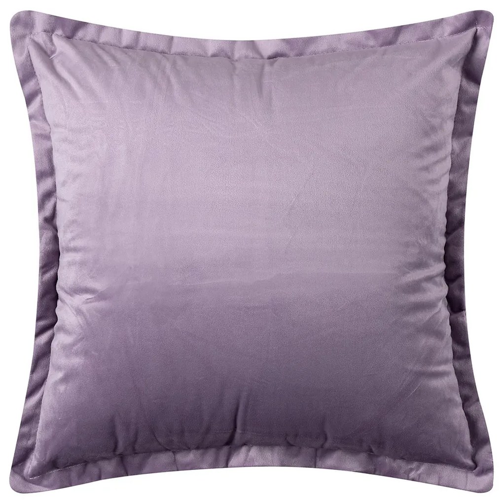 Βελουτέ Διακοσμητική Μαξιλαροθήκη (45x45) Silk Fashion A804 Λιλά