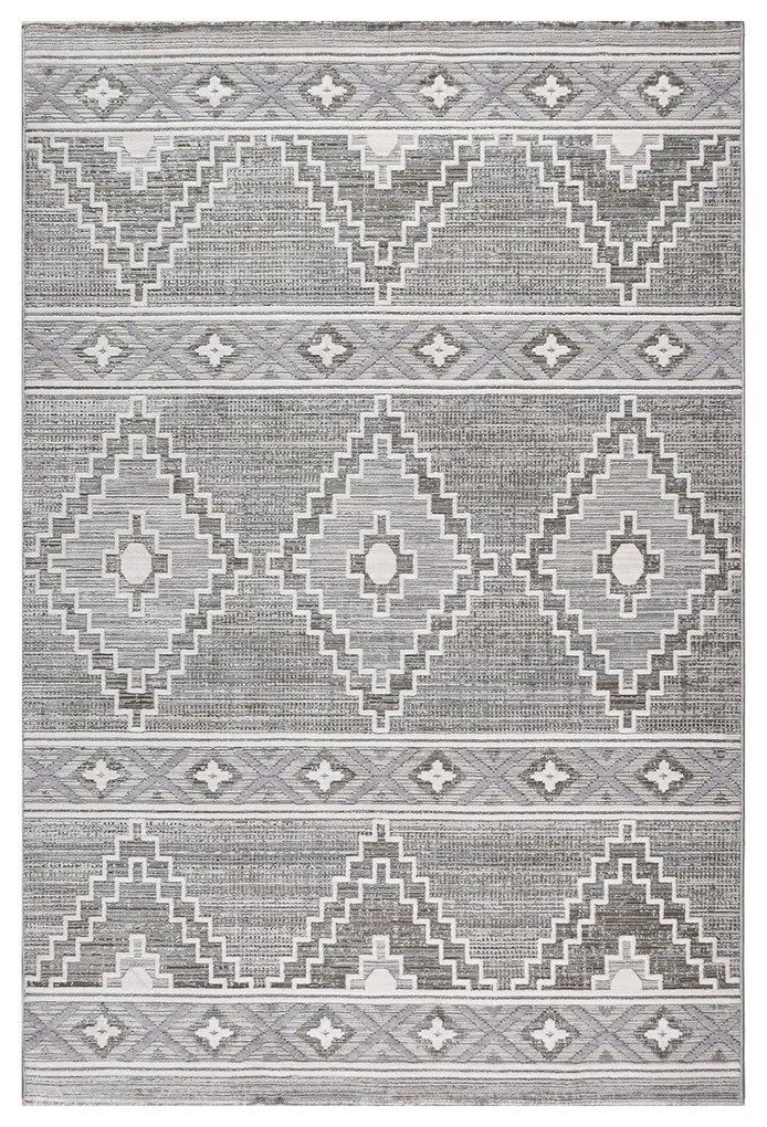 Χαλί (200x290) Polcarpet Havana Aztec 584 White Grey