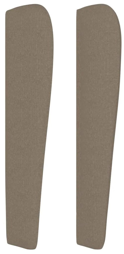 vidaXL Κεφαλάρι με Πτερύγια Taupe 183x23x118/128 εκ. Υφασμάτινο