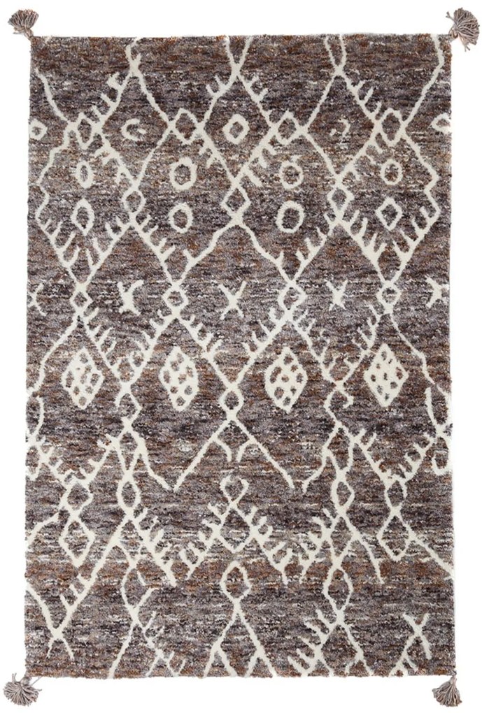 Χαλί Terra 5002/39 Round Brown-Dark Grey Royal Carpet 154X154cm Round