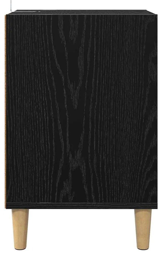 vidaXL Ντουλάπι TV Μαύρη Οξυά 100 x 35 x 55 εκ Επεξεργασμένο ξύλο