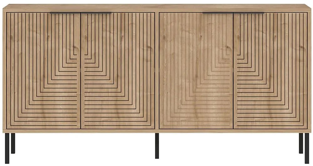 Μπουφές Lurea 327ODS1349 150x36x75cm Oak Μοριοσανίδα, Μελαμίνη