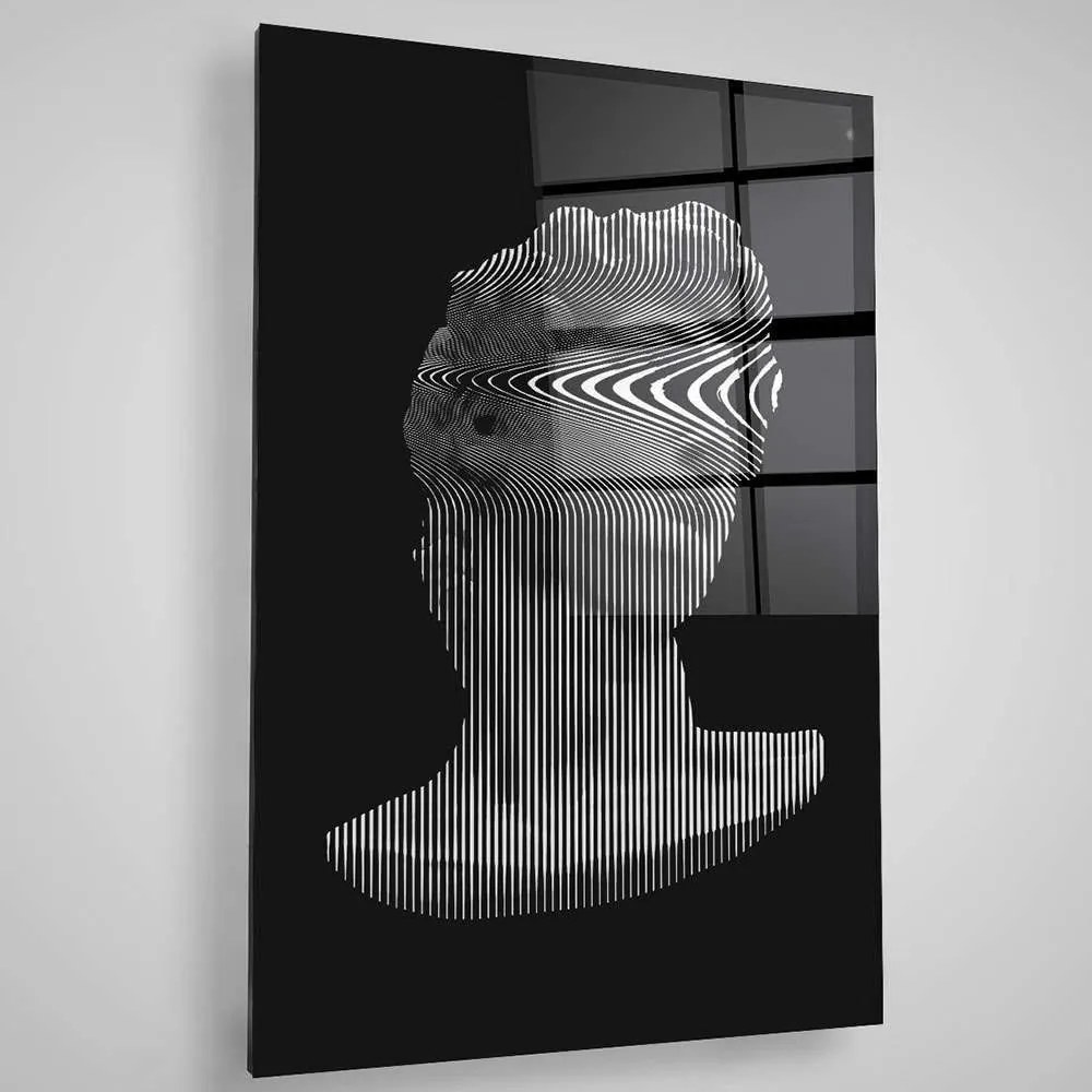 Πίνακας Γυάλινος  401MGN3521 70x100cm Black-White Wallity Κάθετοι Glass