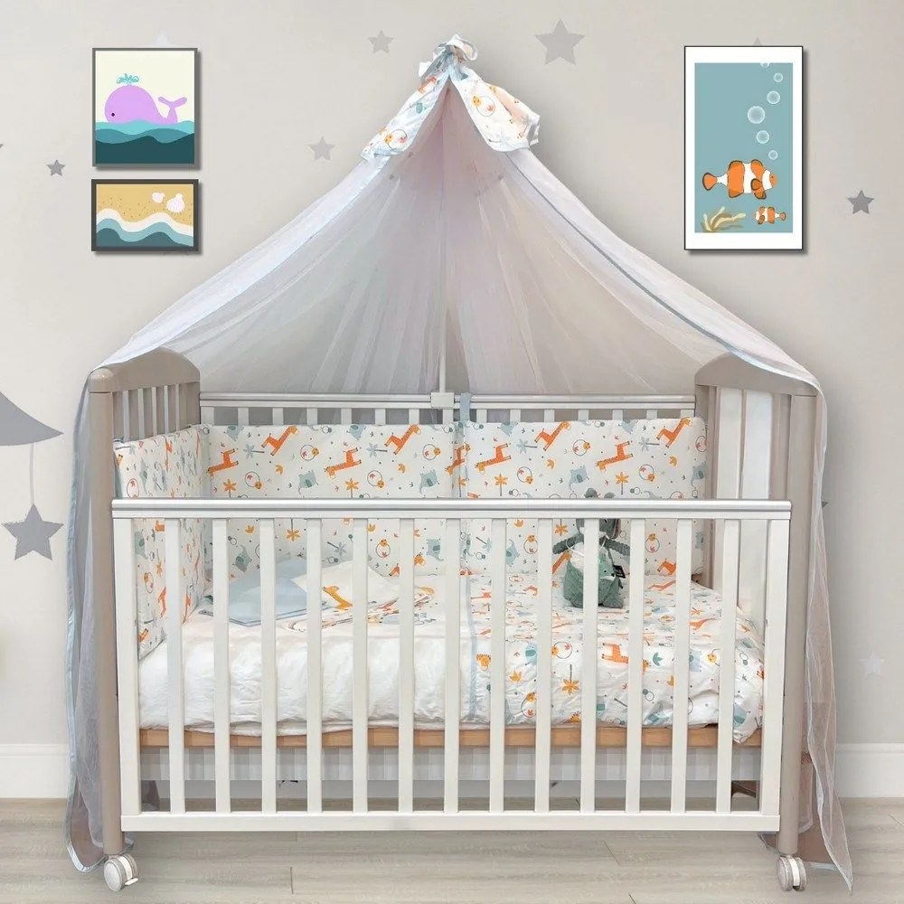 Προίκα Μωρού Giraffe (Σετ 6τμχ) Multi Funna Baby 100% Cotton