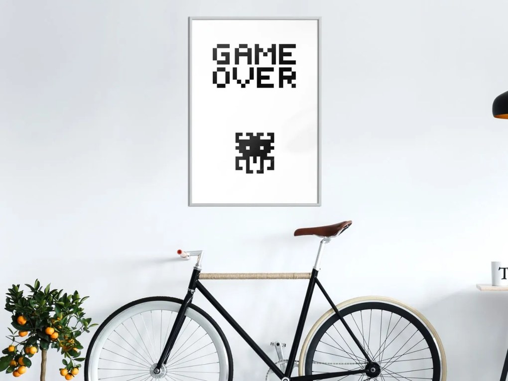 Αφίσα - Game Over - 20x30 - Χρυσό - Χωρίς πασπαρτού