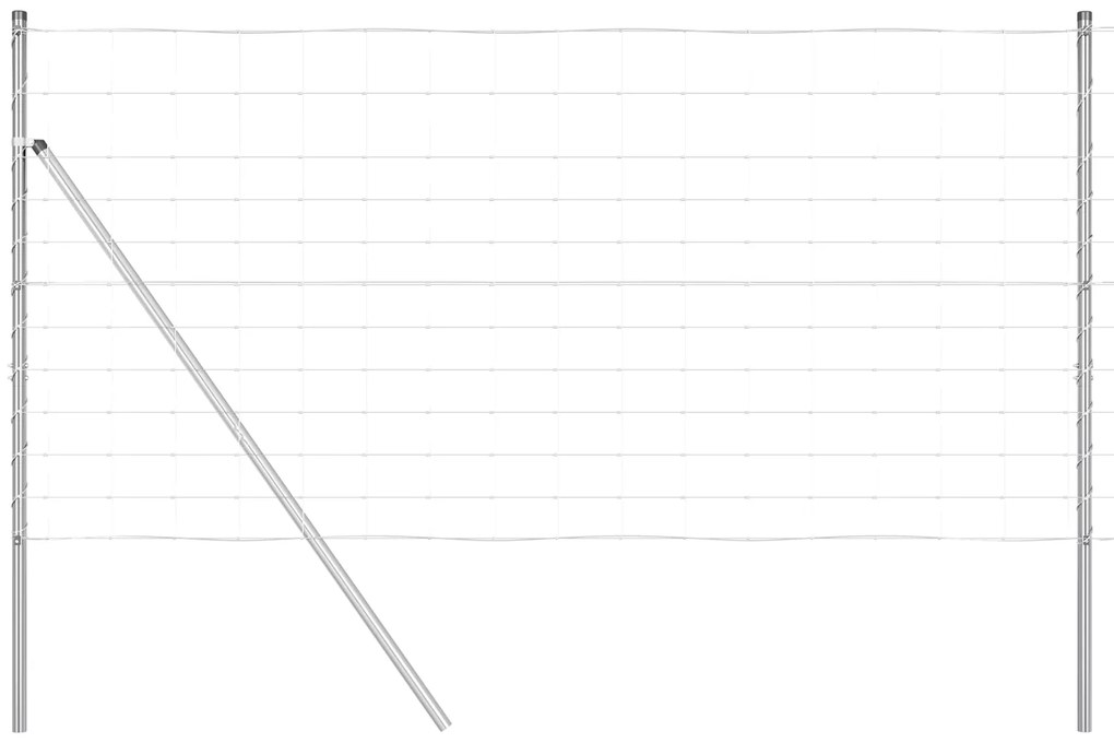 vidaXL Φράκτης πεδίων 1.2x25 μ Γαλβανισμένος Χάλυβας