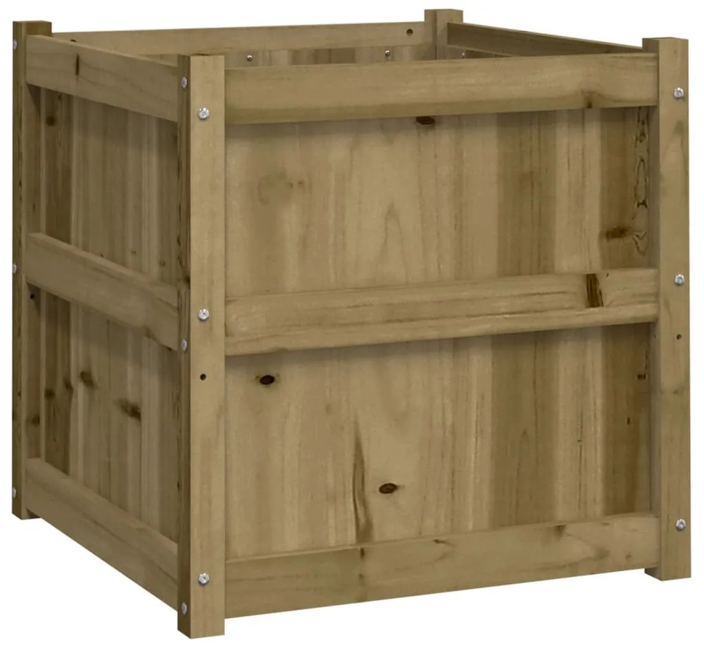 vidaXL Ζαρντινιέρα 60 x 60 x 60 εκ. από Εμποτισμένο Ξύλο Πεύκου