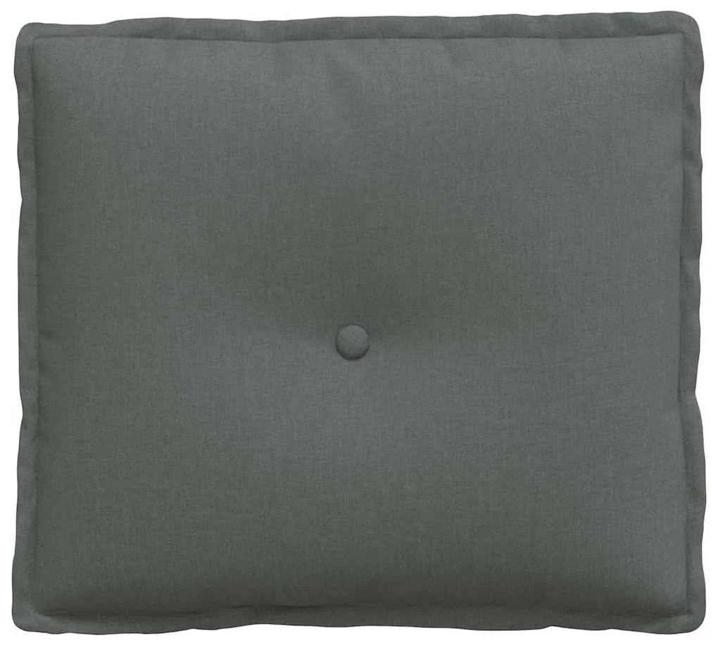 vidaXL Μαξιλάρι Πλάτης Σκούρο Γκρι 50 x 19 x 45 εκ ύφασμα